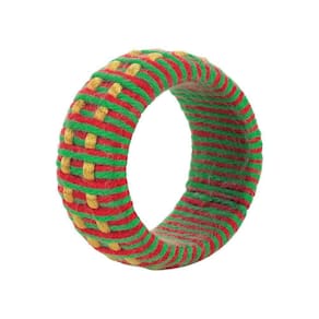 Porta Guardanapo Em Algodão Cordão Natalino Duplo Mameg
