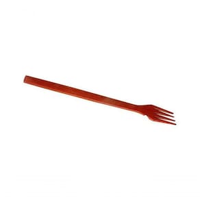 Garfo De Pau Madeira Modelo Salada 38 Cm Cor:Marrom