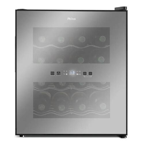 imagem-Adega Philco 16 Garrafas Display Digital Preto PAD16E - Bivolt