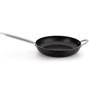 Frigideira Profissional Preta 36 Cm 6,5 L Em Alumínio Com Revestimento Interno Antiaderente Multiflon