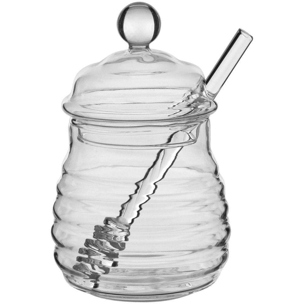 Apis Meleira 13X8X9Cm 200Ml Borosilicato Transp Com Colher