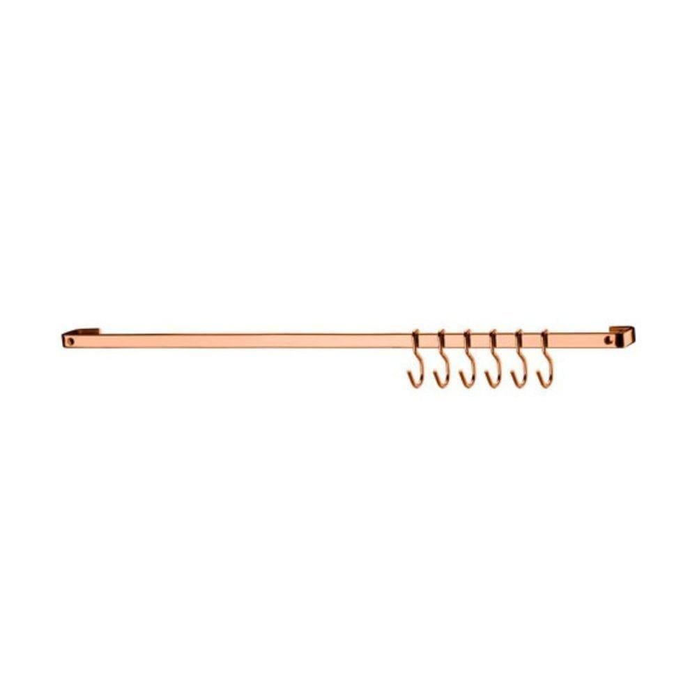 Barra De Piatina Em Aço Carbono Bella Cucina 30Cm 7 Peças Future Rose Gold
