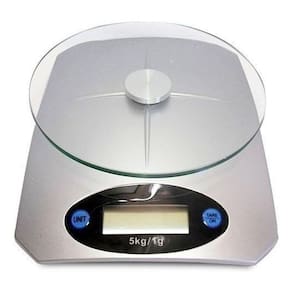 Balança De Cozinha Digital Precisao Prata 5 Kgs Kl