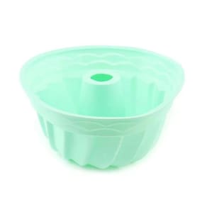 Forma De Silicone Soft Verde Para Bolo Ou Pudim 23cm