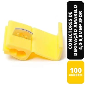 Kit C/100 Conectores De Derivação Amarelo 4,0-6,0Mm² Sfor