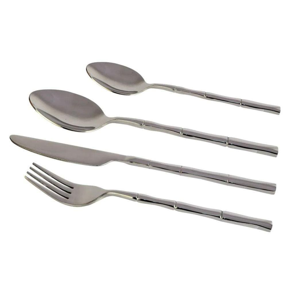Faqueiro Em Inox Steel Wood Com 24 Peças Fracalanza
