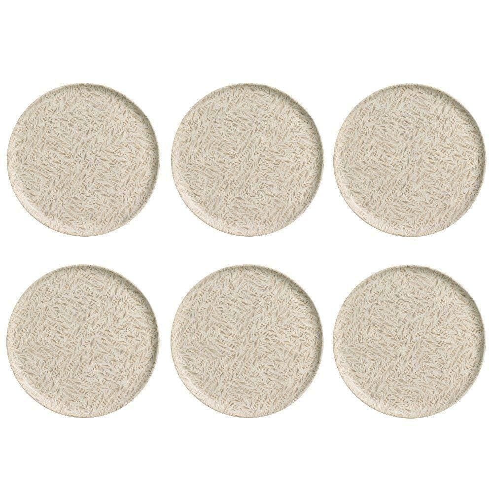 Conjunto De Pratos Rasos 06 Peças Bio Luar Porto Brasil