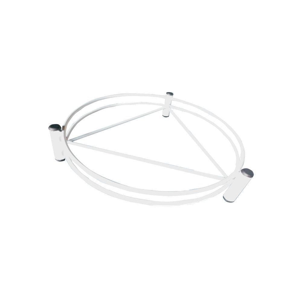 Suporte De Botijao E Vaso Epoxi Branco Fixo - Cor: Branco