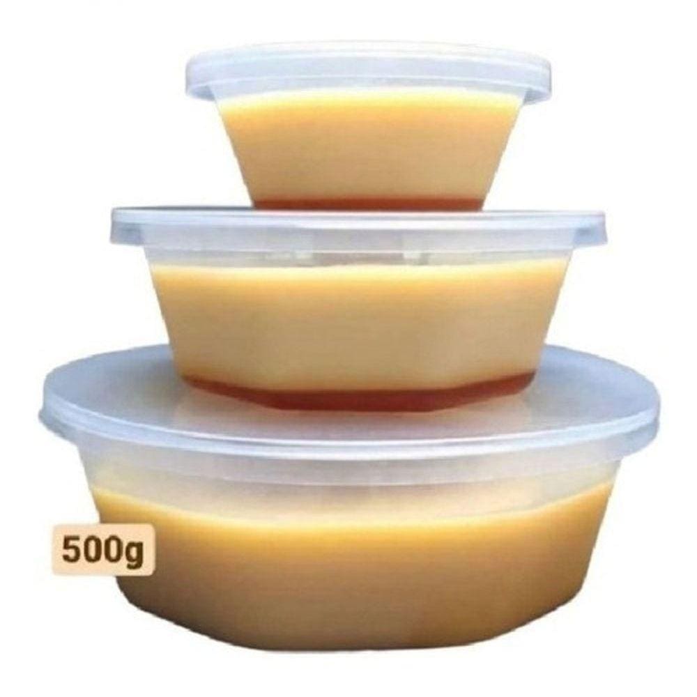 Forma De Pudim Plástico Grande C/ Tampa 500Ml - 12 Unidades