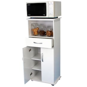 Buffet Balcão Aparador 2 Portas 1 Gaveta com Nicho e Rodízio Milão - Bella Vercelli 470