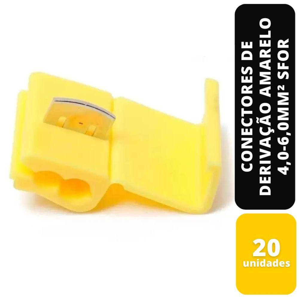 Kit C/6 Conectores De Derivação Amarelo 4,0-6,0Mm² Sfor
