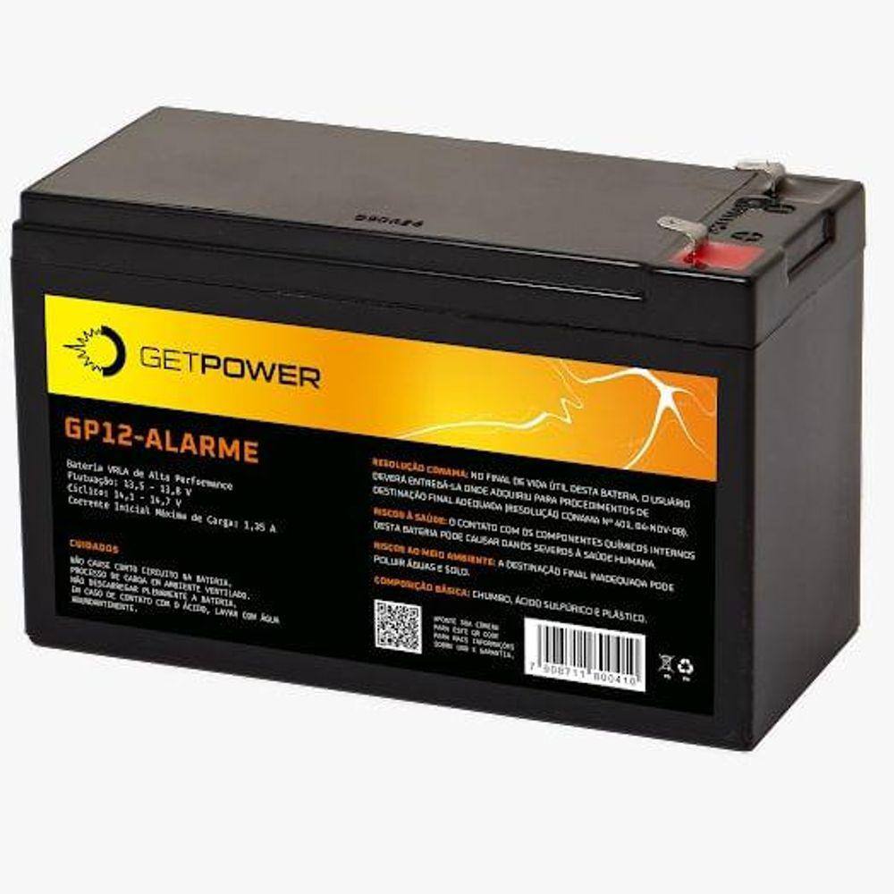 Bateria Selada VRLA 12V 4.5Ah GP12-ALARME GetPower