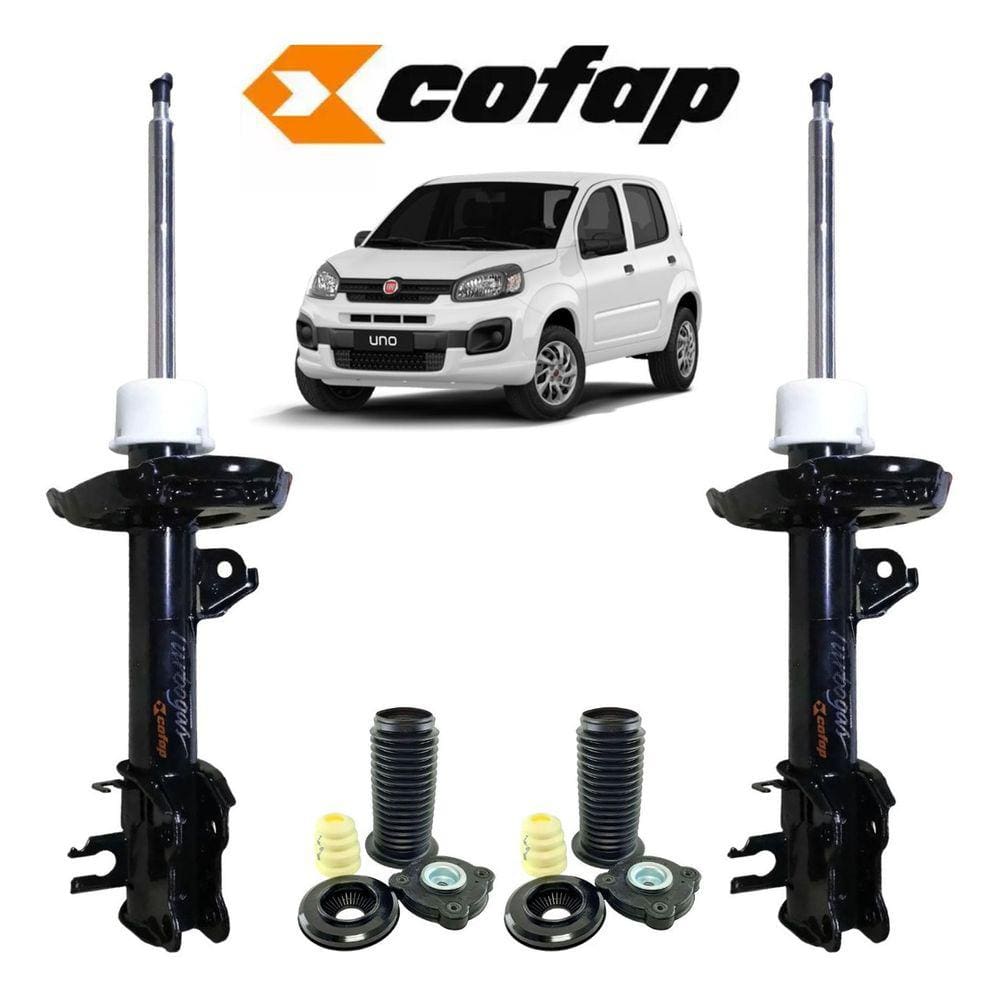 2 Amortecedor Cofap Dianteiro + Kit Batente Fiat Uno 2020