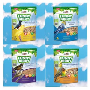 Ração Para Passaros Calopsitas E Agapornis Funny Birdy 350G