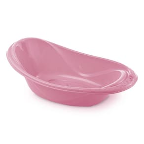 Banheira Infantil Patinhas Rosa Saboneteira Resistente 20 Litros