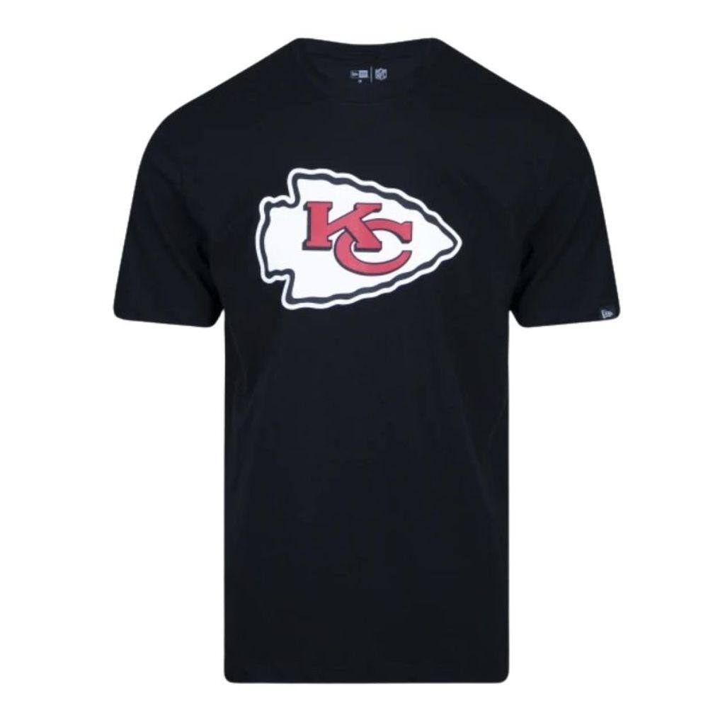 Camiseta Branca Regular NFL Kansas City Chiefs Core Masculina New Era Preta
