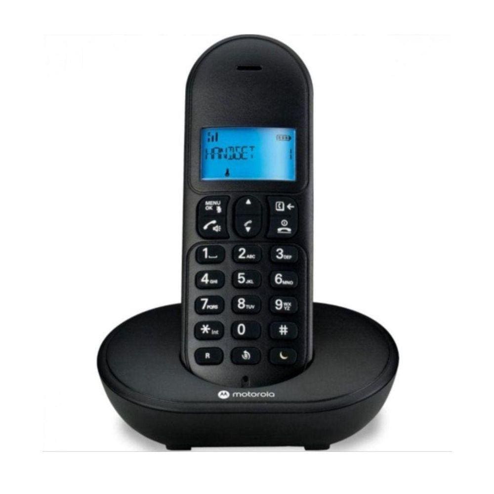 Telefone S/Fio Dect 6.0 Com Id. Cham. Mt150 Preto Motorola