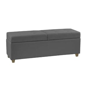 Recamier Bau Paris 1,40M Suede Cinza - Clique Decor