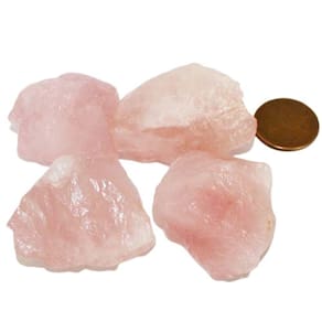 Quartzo Rosa Extra 40 a 50mm Média 45 g Pedra Bruta Classe A