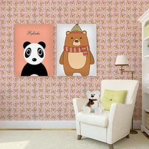 Papel De Parede Kids Ursinho Divertido