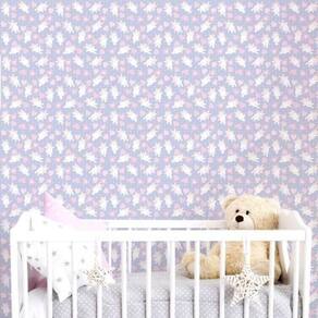 Papel De Parede Infantil Unicórnio Baby