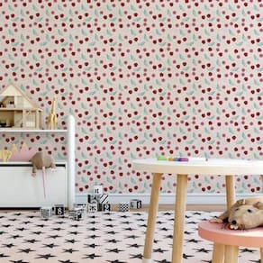 Papel De Parede Infantil Joaninha E Flores