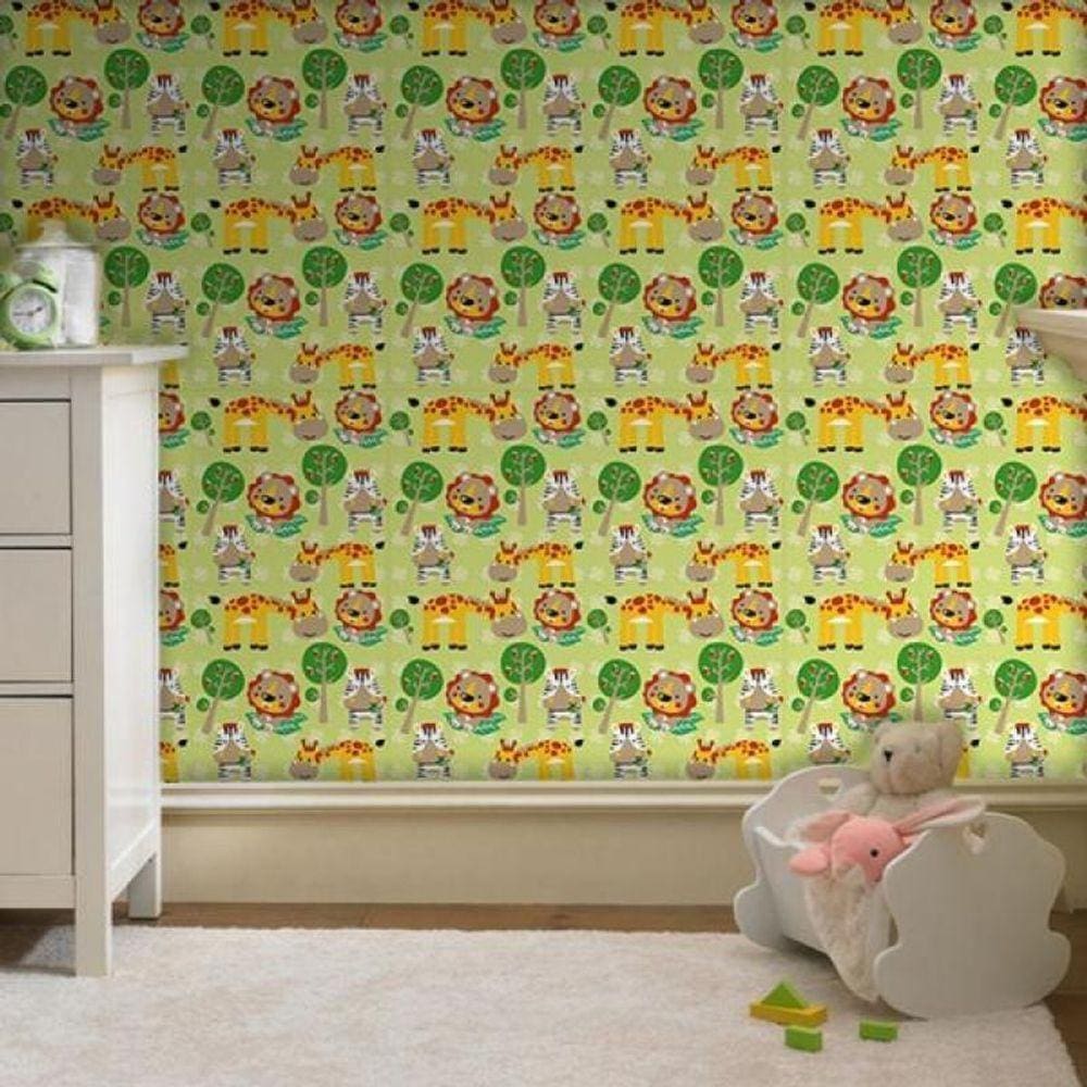 Papel De Parede Infantil Safari