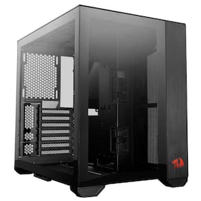 Gabinete Gamer Lian Li - Redragon O11 DYNAMIC Mini Mid Tower ATX S/Fan S/Fonte Vidro Temperado Preto - O11DMINI-RD-X