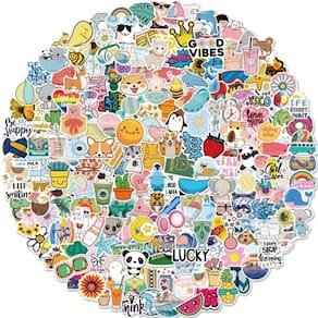 Adesivos Bekayshad para garrafas de água, 200 Pack/PCS Hydroflask Cute Vinyl Vsco Aesthetic Waterproof Stickers Laptop Skateboard Computer Phone Stick