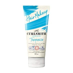 Curlsmith - Maquiagem de cabelo - Gel de coloração e penteado temporário vegano (turquesa 3fl.oz)