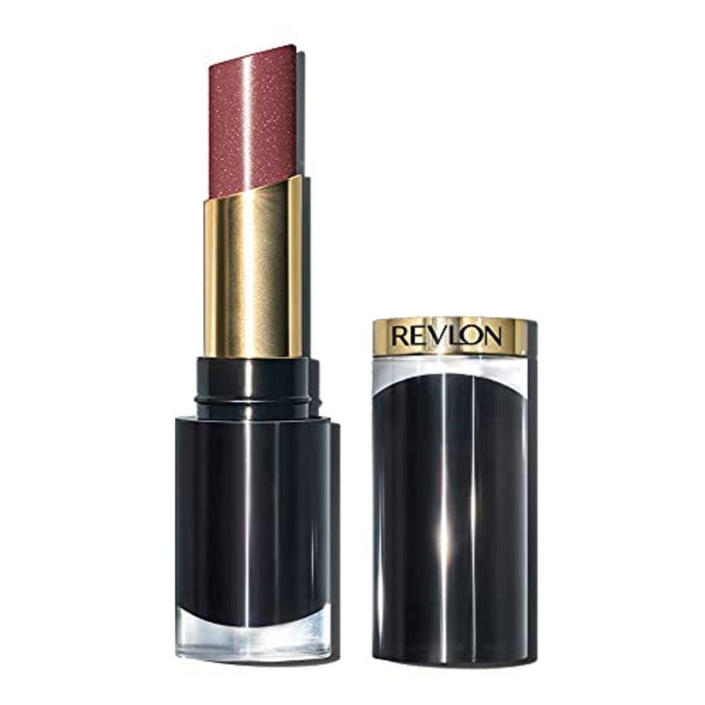 Super Lustrous Glass Shine Batom, Cor de Lábio Hidratante Impecável com Aloe, Ácido Hialurônico e Quartzo Rosa, Mauve Envidraçada (007), 0,15 oz