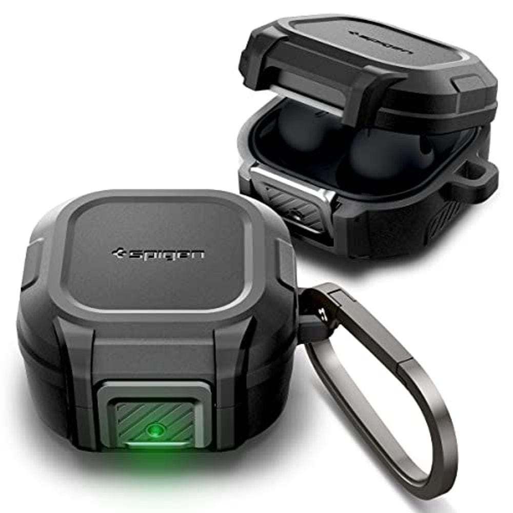Spigen Lock Fit Projetado para Galaxy Buds2 Pro Case (2022) / Galaxy Buds Pro (2021) / Galaxy Buds 2 (2021) / Galaxy Buds Live (2020) - Preto