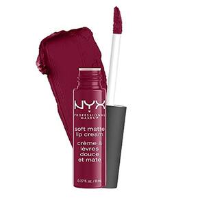 NYX PROFESSIONAL MAQUIAGEM Creme Labado Fosco Macio, Batom Líquido Leve - Copenhague (Matte Rich Plum)