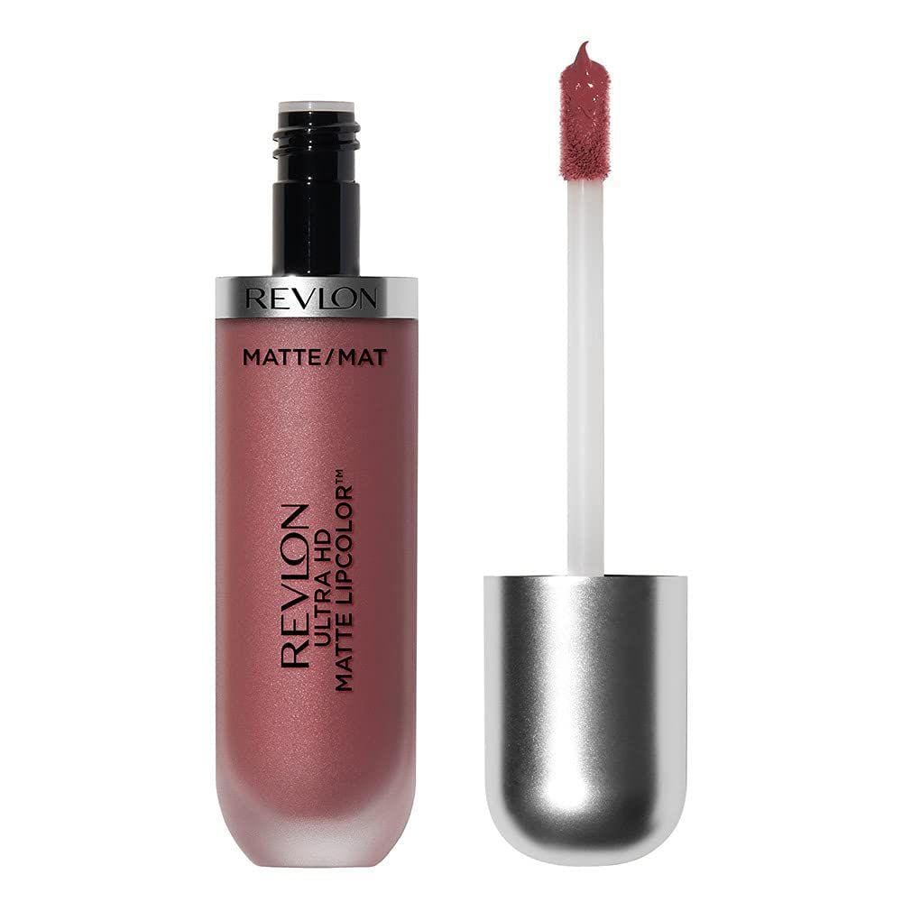 Ultra HD Matte Lipcolor, Batom Líquido Matee Leve Aveludado em Nude / Marrom, Beijos (655), 0,2 oz