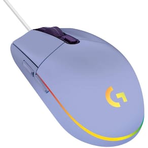 ech G203 Wired Gaming Mouse, 8.000 DPI, Rainbow Optical Effect LIGHTSYNC RGB, 6 Botões Programáveis, Memória a Bordo, Mapeamento de Tela, Computador P