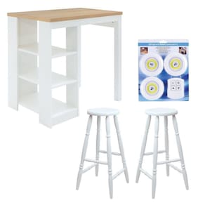 Bancada Cozinha Ditália 2 Banquetas Cd-1022 Branco