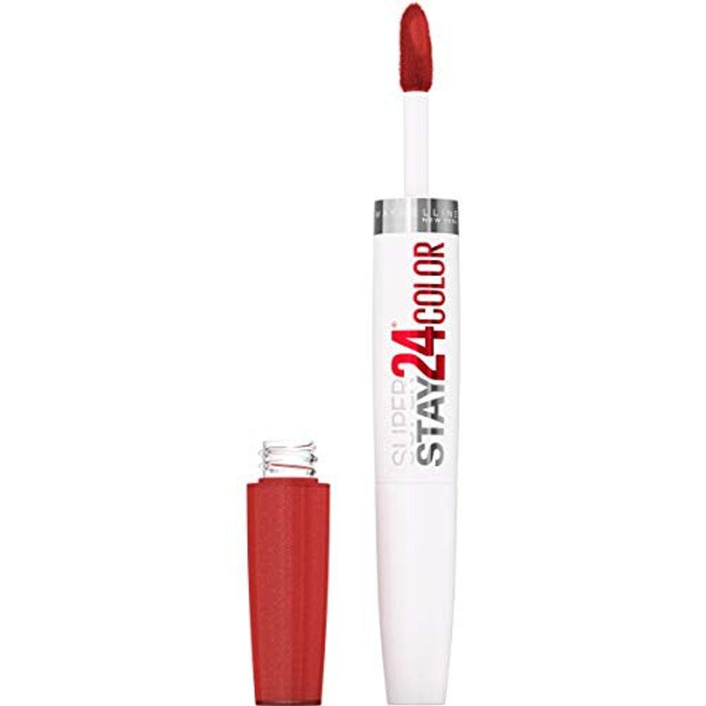 Maybelline New York SuperStay 24 2-Step Long Lasting Liquid Lipstick and Lip Balm, High-Impact Lip Color, Satin Finish, Bronzed Dream,1 Count (Pack of