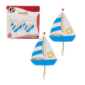 Gancho Adesivo De Parede Para Pendurar Veleiro 2 Unidades - Decoração e Organização Prática!