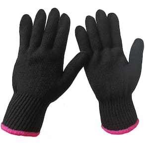 2 Luvas resistentes ao calor profissionais para o bloqueio térmico do estilo capilar para enrolamento, chapinha plana e varinha de enrolamento adequad