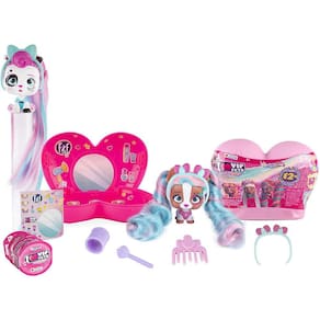 IMC Toys VIP Pets Mini Fans Série 1 2-Pack - DIP para revelar 6 surpresas, rosa, 8 polegadas