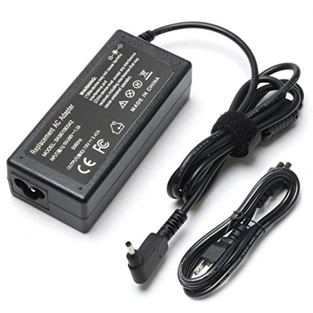 Cabo de alimentação do carregador adaptador de 65W para Acer Chromebook 11 R11 13 14 15 CB3 CB5 CB5-571 C720 C720p C720p C740 Acer Aspire P3 P3-131 R5