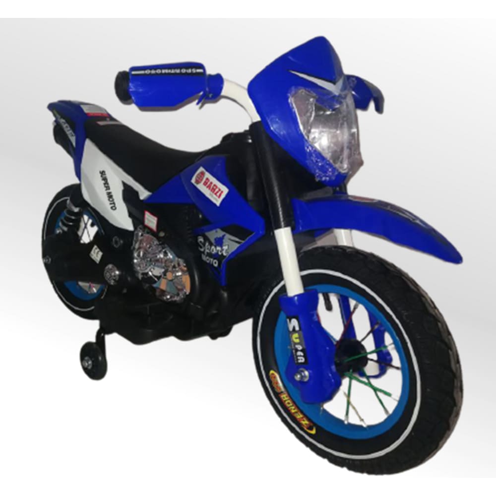 Moto Elétrica Infantil Triciclo Elétrico BZ R6 Azul e Vermelha com Ré, 2  Baterias Músicas e Farol BARZI MOTORS