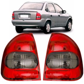 Par Lanterna Traseira Corsa Sedan e Classic 2000/2010 Fumê