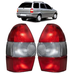 Par Lanterna Traseira Fiat Palio Weekend 1996/2000 Fumê