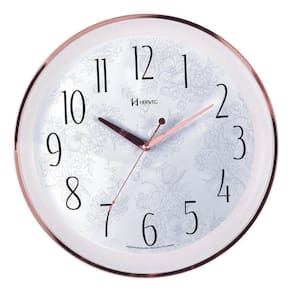 Relógio de Parede Herweg Tic-Tac 35cm Rosé 6810