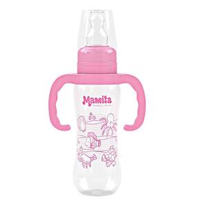 Mamadeira C/ Alça Bebê Infantil Bico Silicone 240ml Alimentação Criança Neném Menina Menino