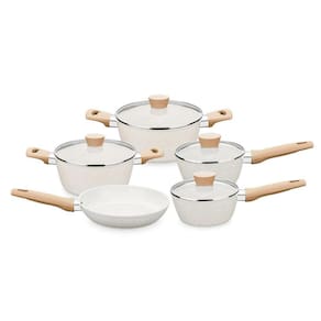Conjunto de Panelas Indução Carmela Vanila 05 Peças