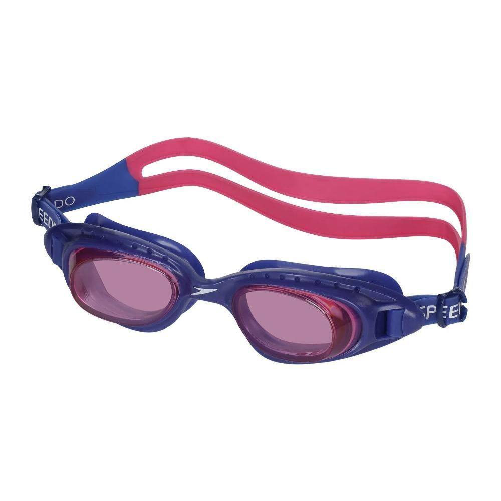 Óculos Natação Speedo Tornado Azul Lente Rosa - Unissex