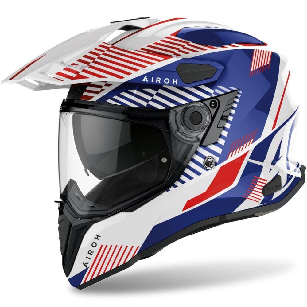 Capacete Airoh Commander Boost Branco/Azul