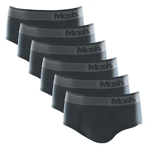 Kit 6 Cuecas Slip Mash Microfibra Sem Costura 713.02